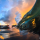 Illustration for article titled Extremely dangerous lava surf photography is completely worth the risk